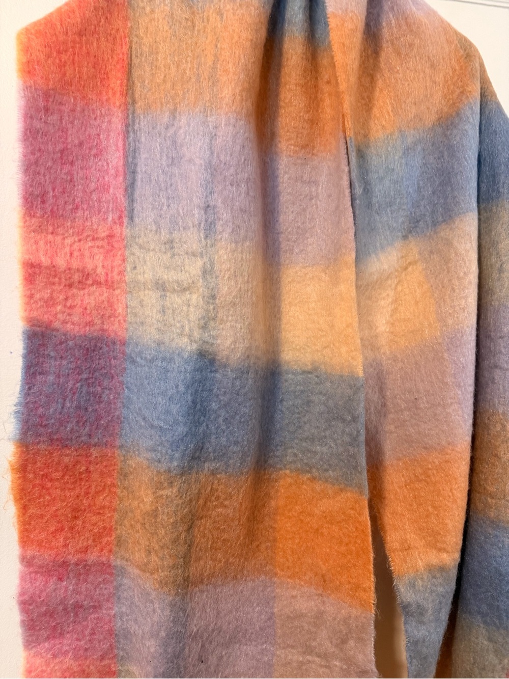 Madewell Brushed Pastel Plaid Scarf - Picture 3 of 4